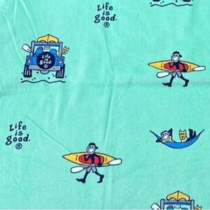 Life is Good - *Last One* ‘Summer Fun Times’ Beach Towel. Aqua. NWT Firm!